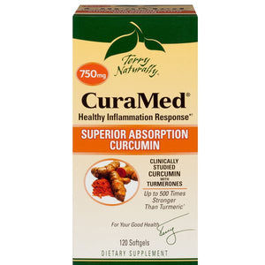 A package of Terry Naturally CuraMed® 750 mg