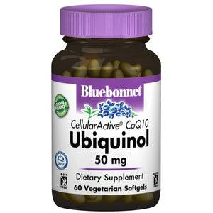A bottle of Bluebonnet CellularActive® CoQ10 Ubiquinol 50 mg