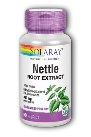 A bottle of Solaray Nettle Root Extract