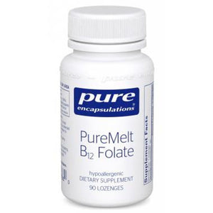 A bottle of Pure PureMelt B12 Folate