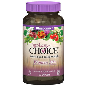 A pill bottle of Bluebonnet Age-Less Choice® for Women 50+