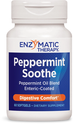 A bottle of Enzymatic Therapy Peppermint Soothe