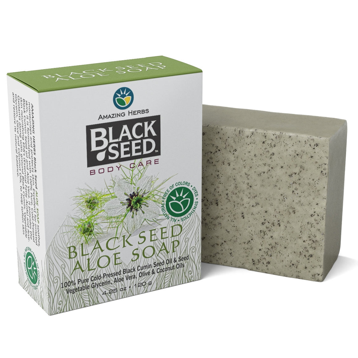 Black Seed Aloe Vera Soap - Amazing Herbs