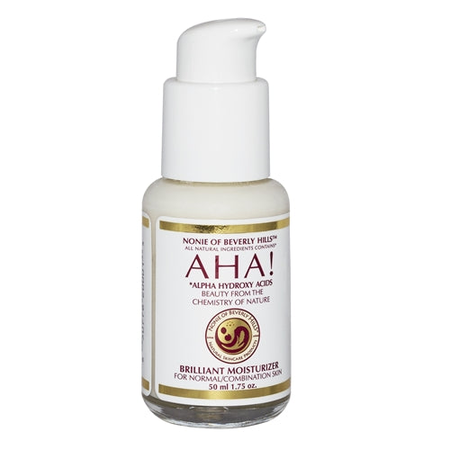 A bottle of AHA! Brilliant Moisturizer 1.75 oz - for Normal/Combination Skin