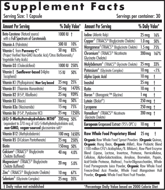 A bottle of Emerald Complete 1-Daily Multi