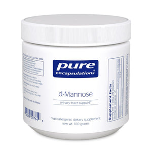 A jar of Pure d-Mannose Powder