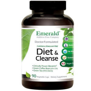 A bottle of Emerald Diet & Cleanse