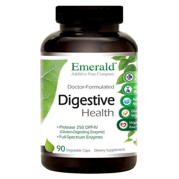 A bottle of Emerald Digestive Health
