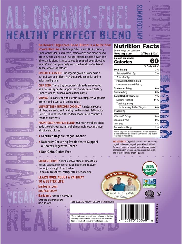 Organic Digestive Seed Blend