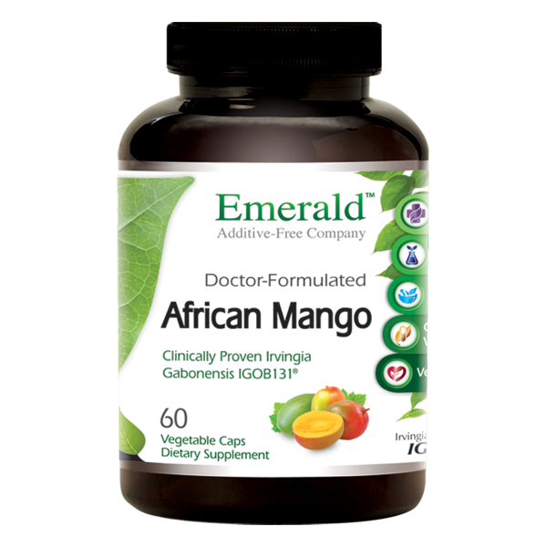 Jar of Emerald African Mango capsules 