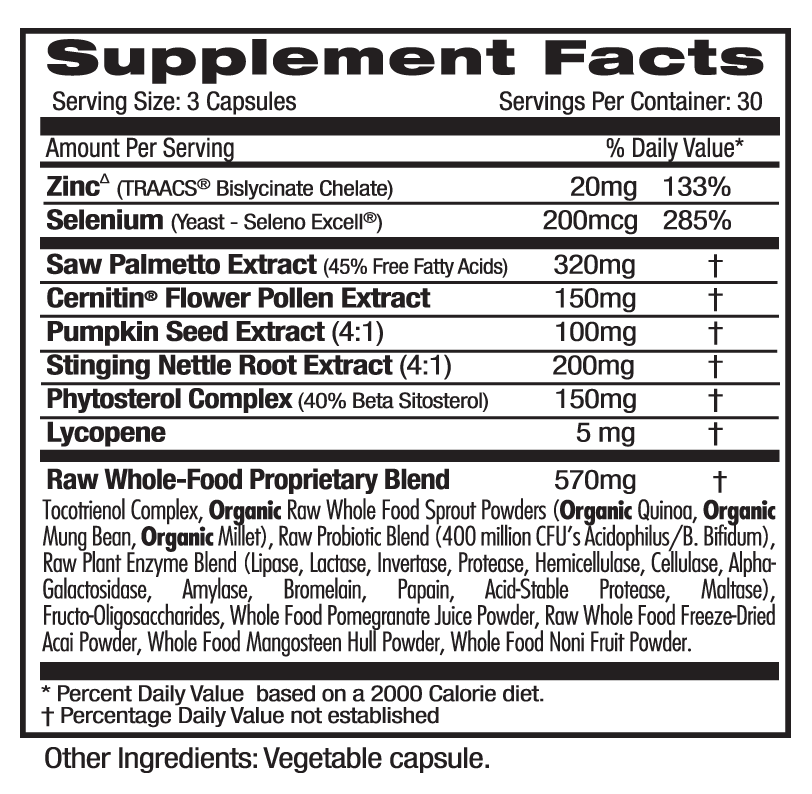 A bottle of Emerald Prostate Health