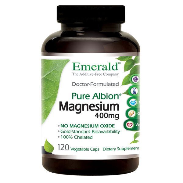 A jar of Emerald Magnesium 400mg