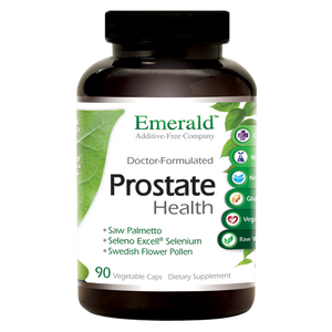 A bottle of Emerald Prostate Health