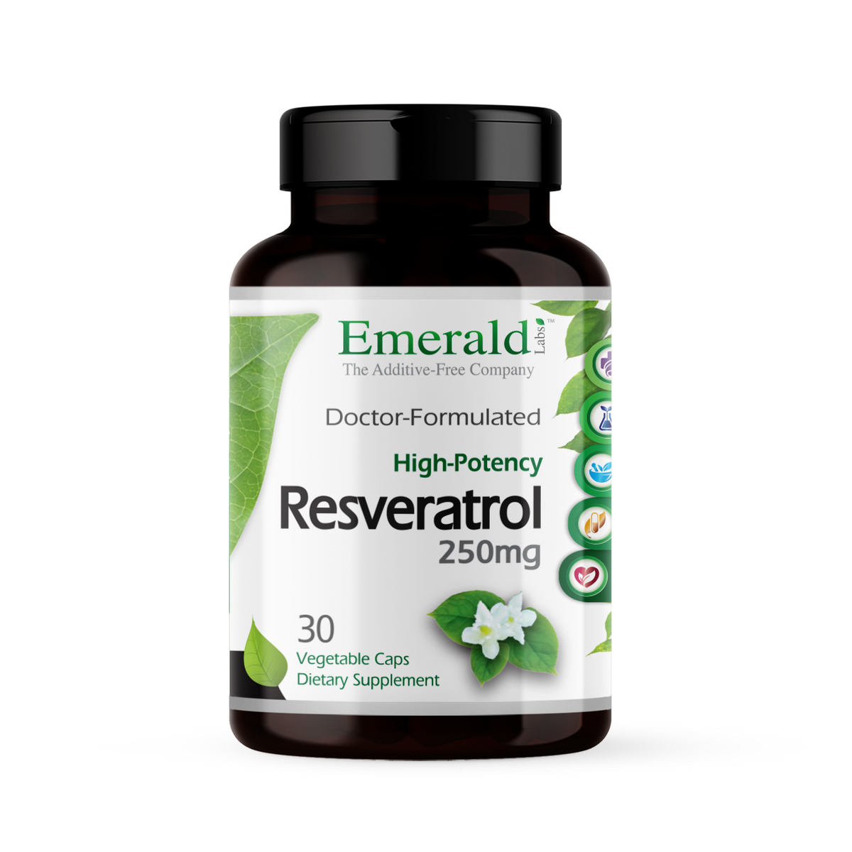 Resveratrol Hi-Potency 250 mg - Emerald - 30 vegetable capsules