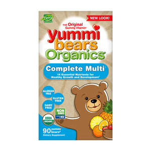 Yummi Bears Organic Complete Multi - Hero Nutritionals - 90 gummies