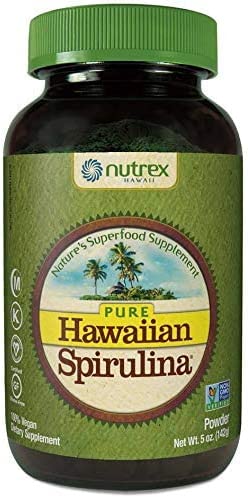 A bottle of Nutrex Hawaii Hawaiian Spirulina Powder - 16oz