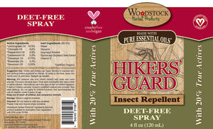 Hiker's Guard Insect Repellent - Woodstock Herbal Products - 4 fl oz