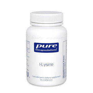 A bottle of Pure l-Lysine