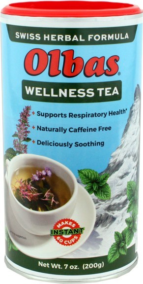 A bottle of Olbas Wellness Tea - Instant Herbal Tea