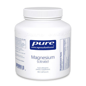 A jar of Pure Magnesium (citrate)