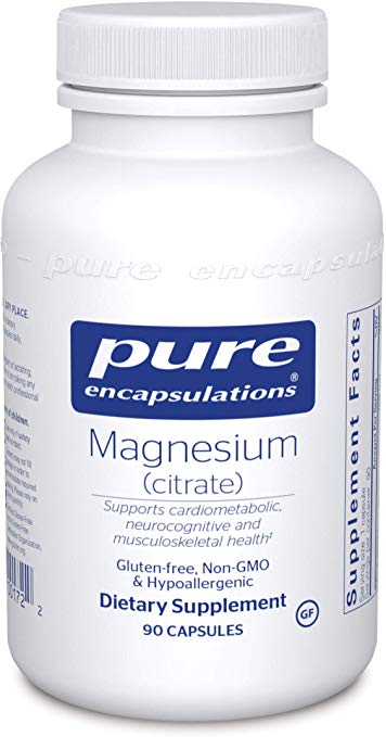 A jar of Pure Magnesium (citrate)