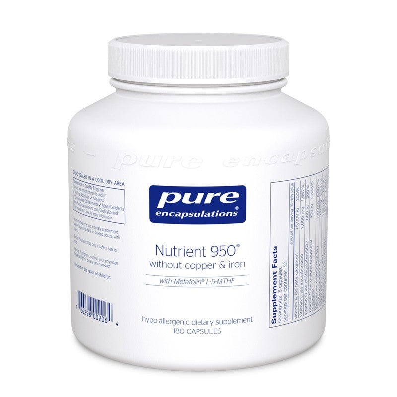 A jar of Pure Nutrient 950® without Copper & Iron