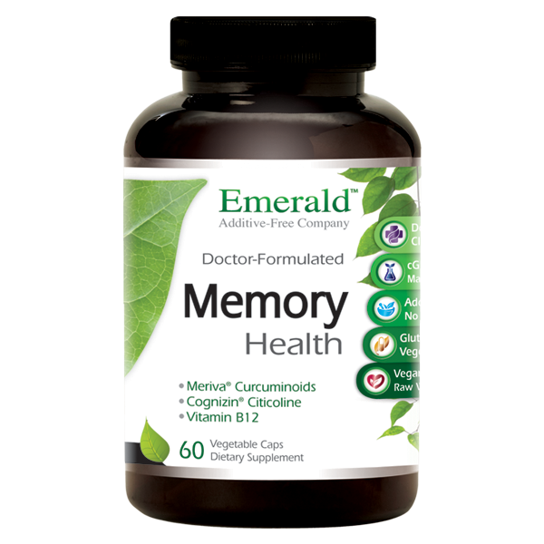 A bottle of Emerald Memory Health