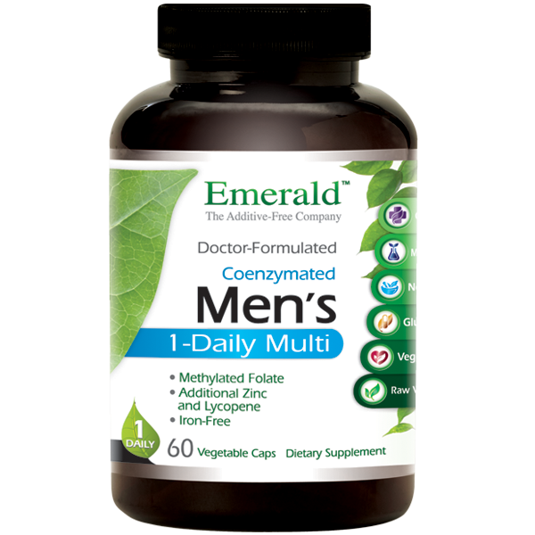 A bottle of Emerald Men's 1-Daily Multi