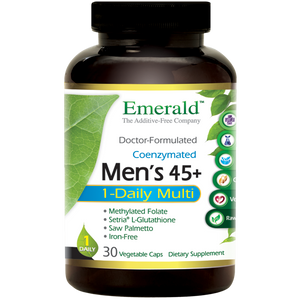 A bottle of Emerald Men’s 45+ 1-Daily