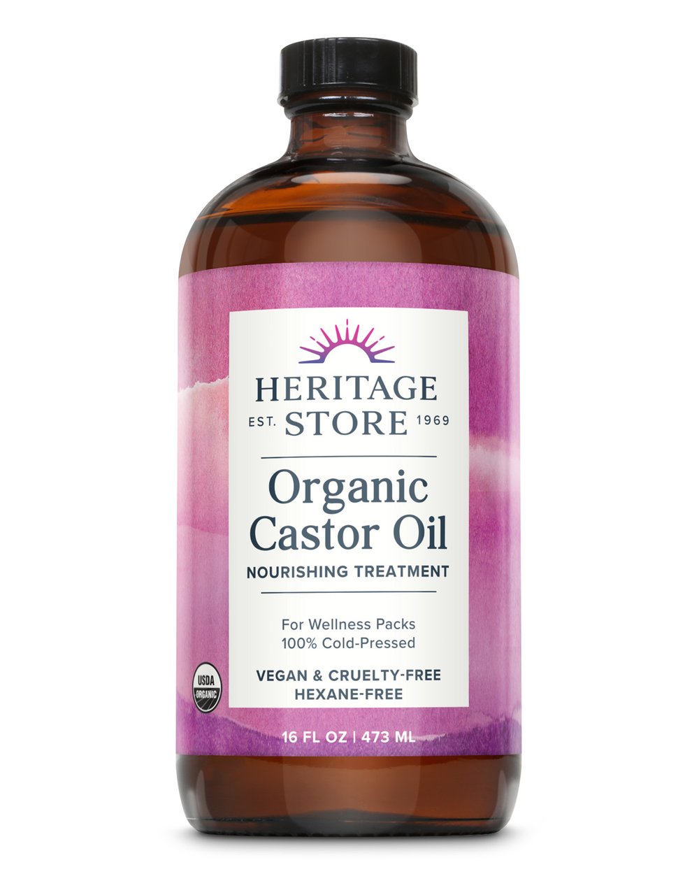 Organic Castor Oil - Heritage Store - 16 fl oz