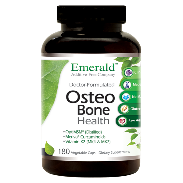 A bottle of Emerald Osteo Bone Health