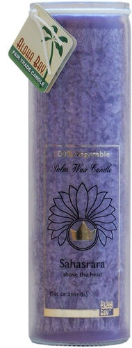 Candle Chakra Energy Jar Happiness Violet Aloha Bay