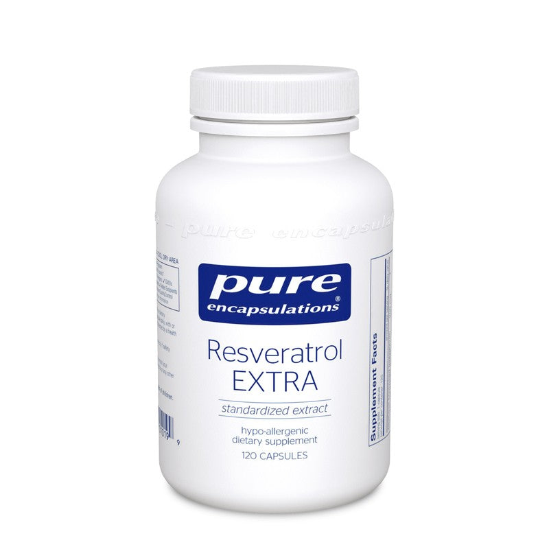 A bottle of Pure Resveratrol Extra