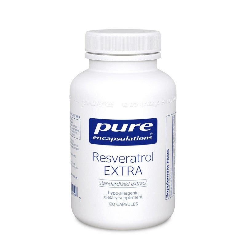 A bottle of Pure Resveratrol Extra