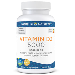 Vitamin D3 5000iu - 120 softgels - Nordic Naturals