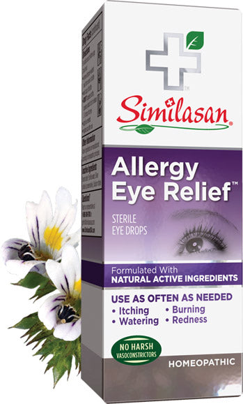 A package for Similasan Allergy Eye Relief Drops