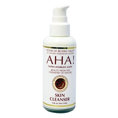 A bottle of AHA! Skin Cleanser 7.0 oz - For All Skin Types