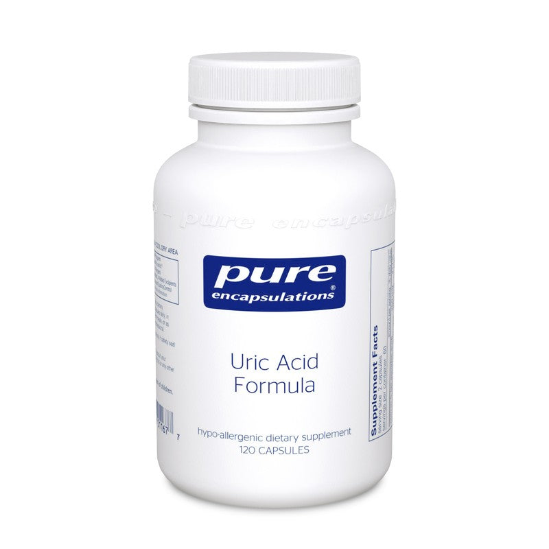A bottle of Pure Uric Acid Formula