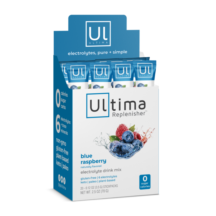 A package of Ultima Replenisher - Blue Raspberry