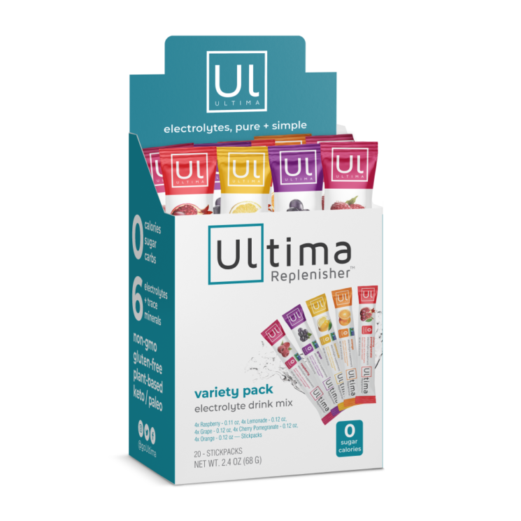 A package of Ultima Replenisher - Variety Pack 20 sticks