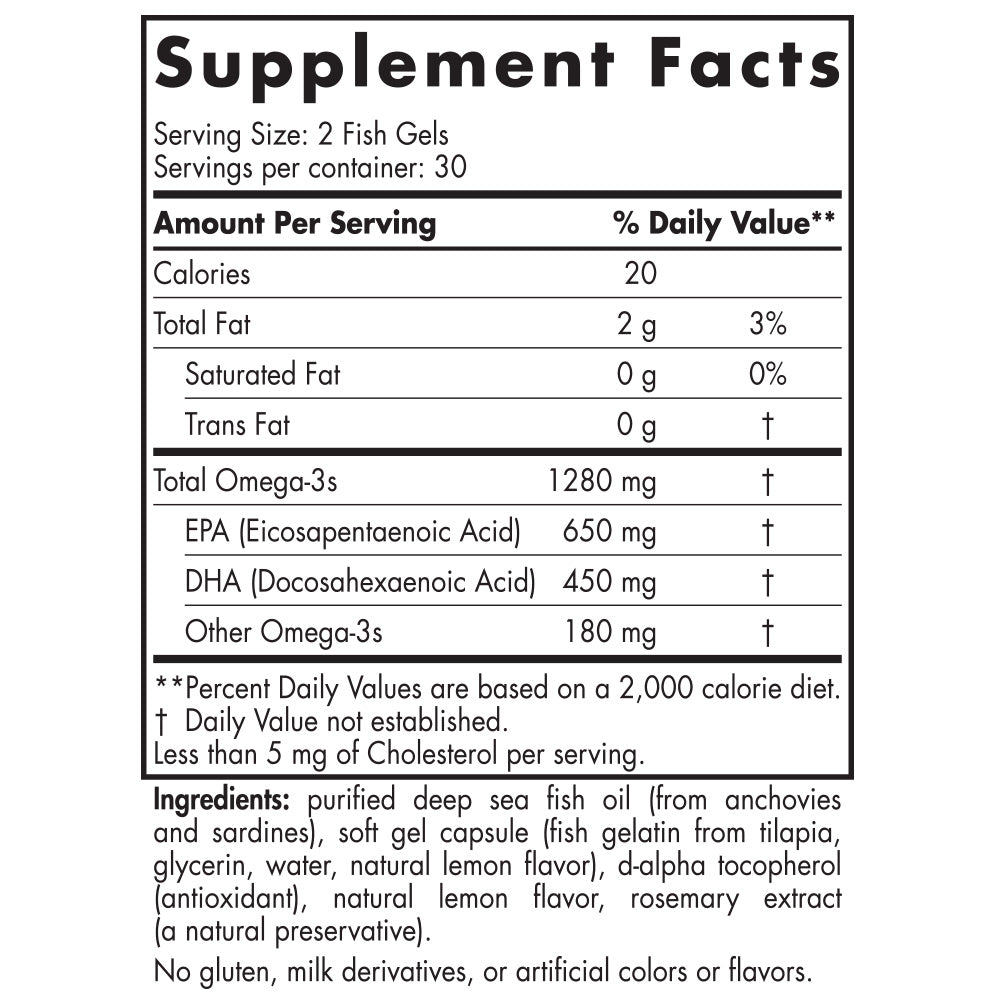 Ultimate Omega in Fish Gelatin - Nordic Naturals - 60 softgels