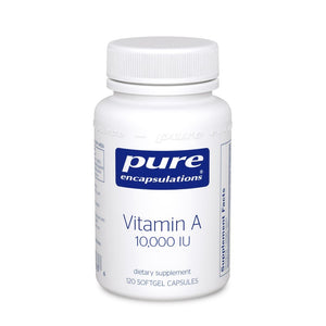 A bottle of Pure Vitamin A 3,000 mcg (10,000 IU)