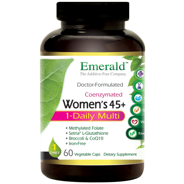 A bottle of Emerald Women's 45+ 1-Daily Multi