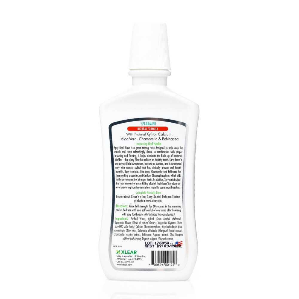 Spearmint Natural Oral Rinse - Spry - 16 fl oz