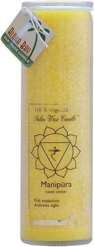 Candle Chakra Energy Jar Protection Yellow Aloha Bay
