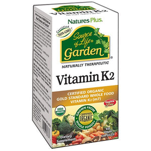 A package of Nature's Plus Source of Life Garden Vitamin K2 120 mcg