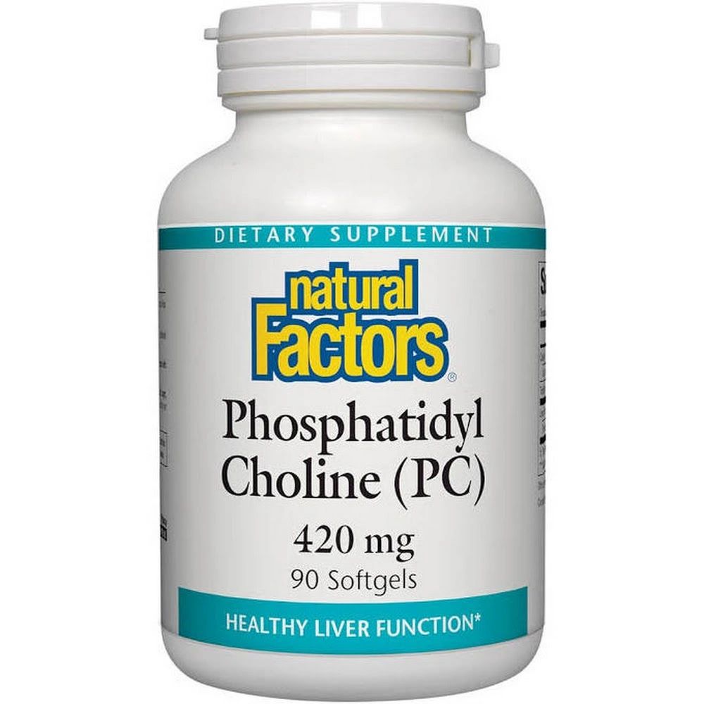 A bottle of Natural Factors Phosphatidyl Choline 420 mg