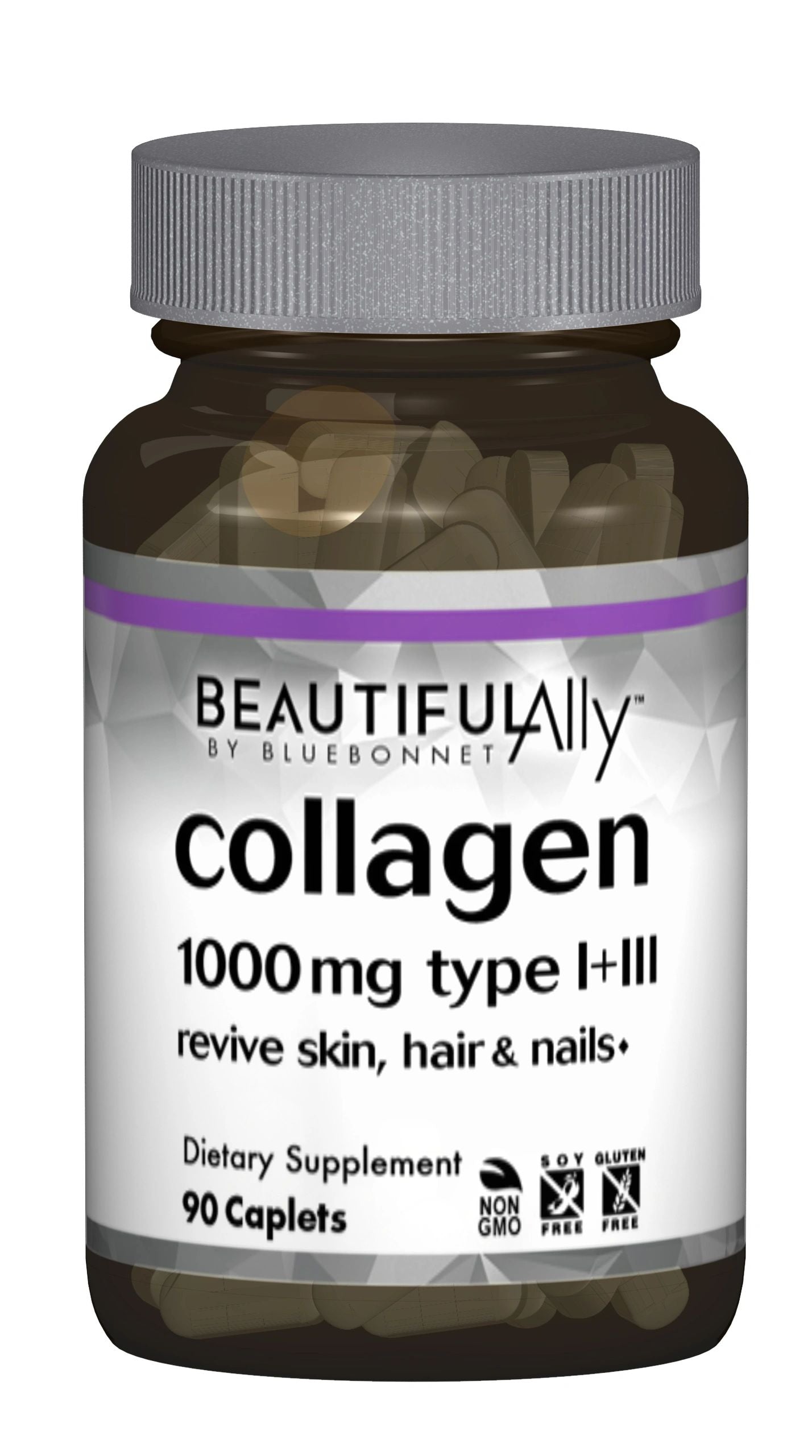 A package for Bluebonnet BEAUTIFUL ALLY® COLLAGEN 1000 MG CAPLETS