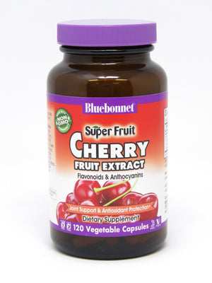 A bottle of Bluebonnet Super Fruit Cherry Fruit Extract