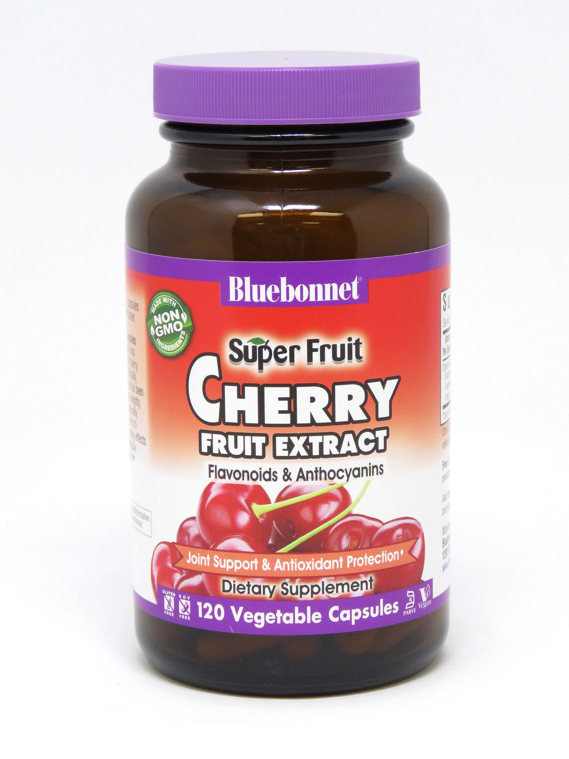 A bottle of Bluebonnet Super Fruit Cherry Fruit Extract